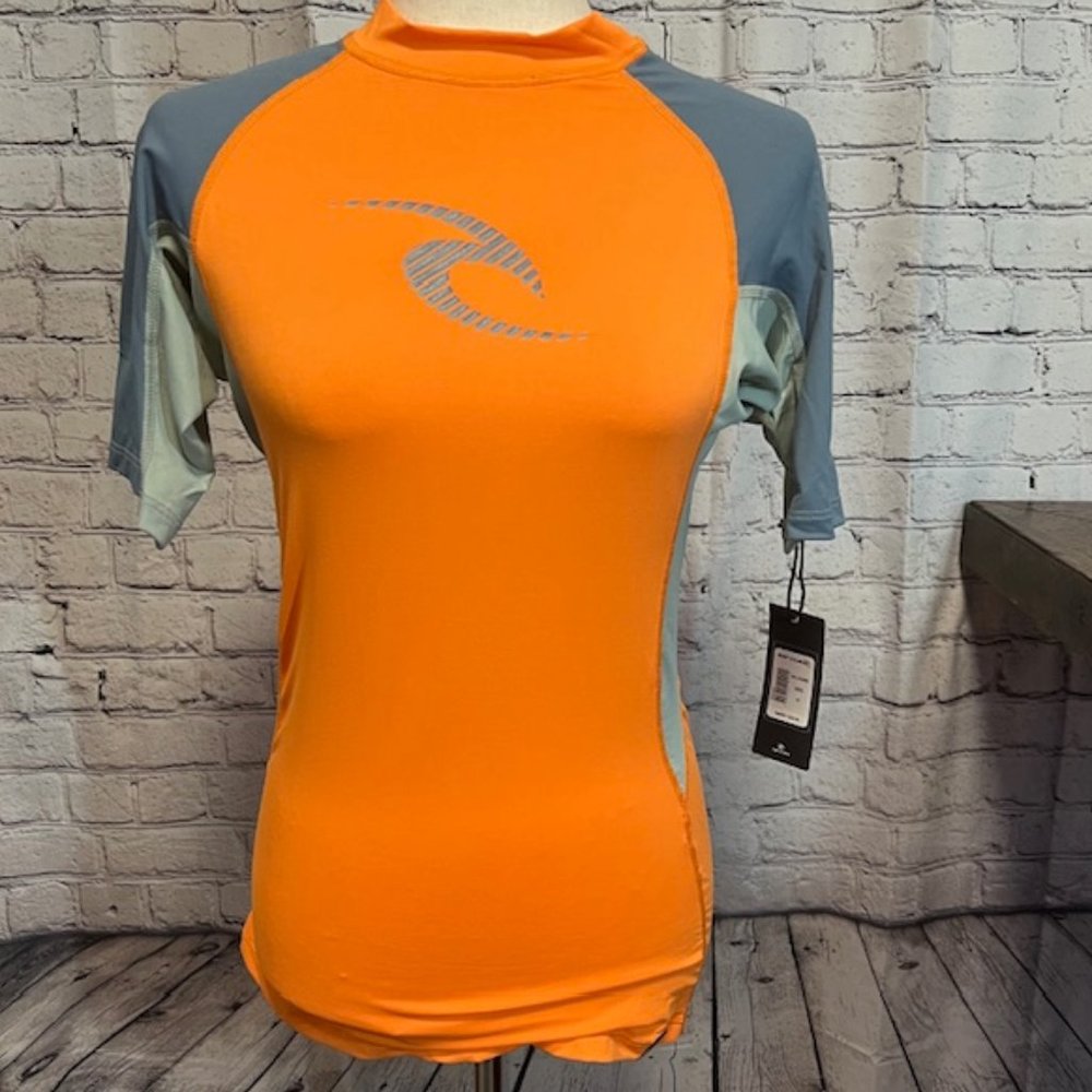 RIP CURL Waves Short Sleeve Men's | Women's | Unisex Swim Shirt M